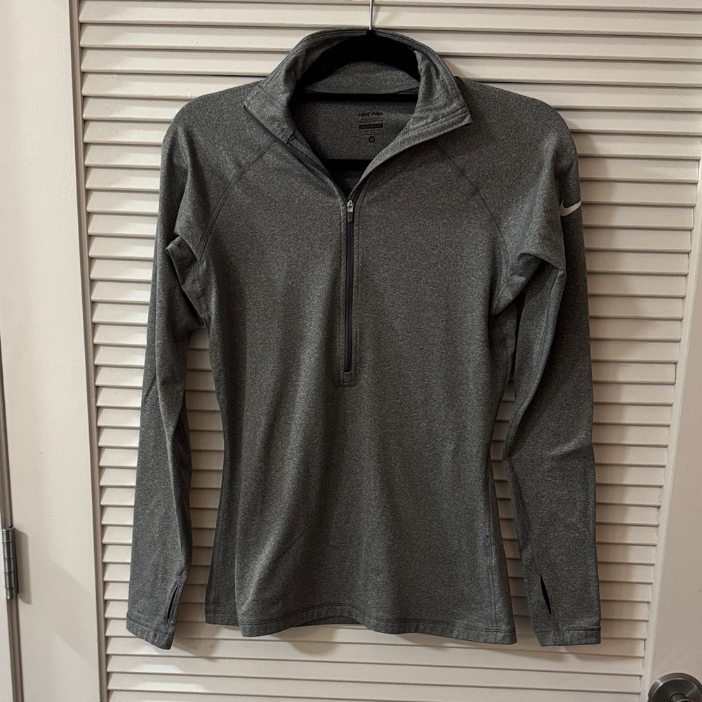 Nike Pro Heather Gray Pullover